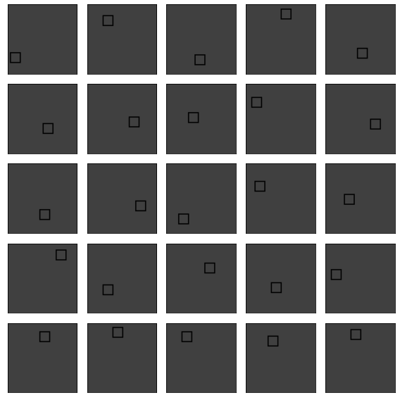 Squares in darker background